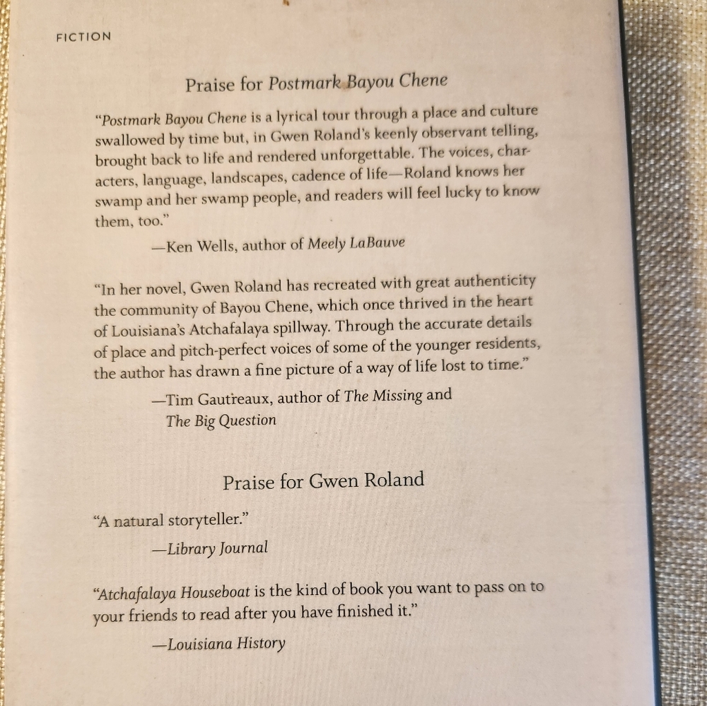 Postmark Bayou Chene by Gwen Roland, Hardback novel - Picture 4 of 4